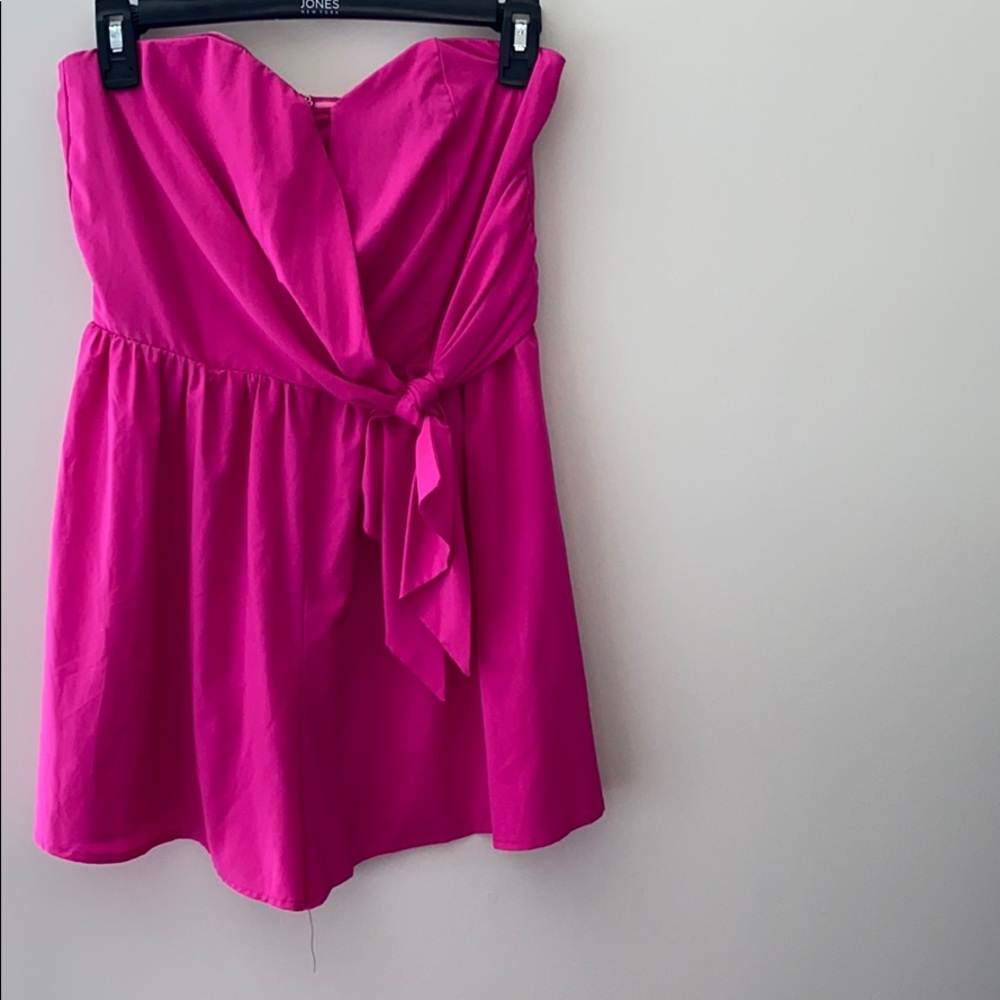 Mustard Seed Hot Pink Romper